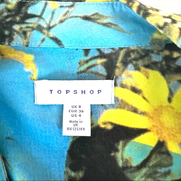 TOPSHOP floral Shirt Dress - Picture 16 of 16